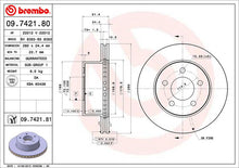 Cargar imagen en el visor de la galería, Disco Freno Brembo 09.7421.81 - Mi Refacción