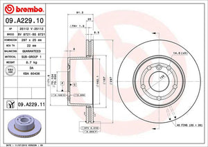 Disco Freno Brembo 09.A229.11 - Mi Refacción