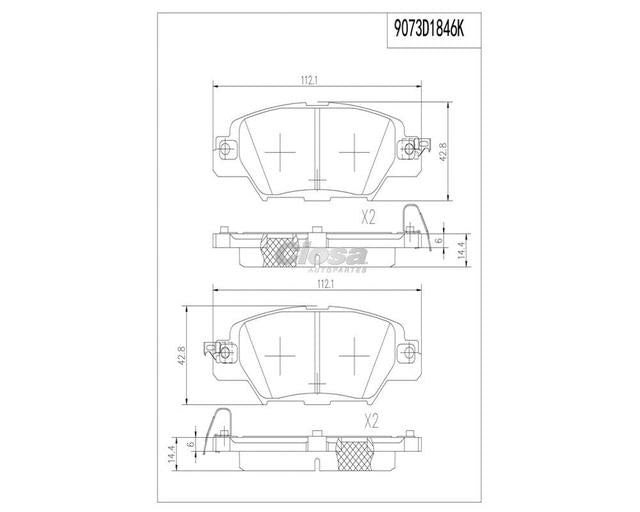 Balata Dynamik Dnk9073D1846K