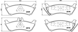 Balata Brembo P50044