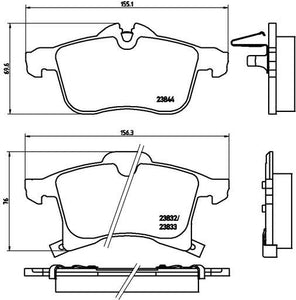 Balata Brembo P59045