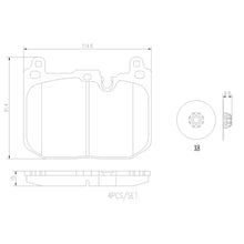 Cargar imagen en el visor de la galería, Balata Brembo P06097N