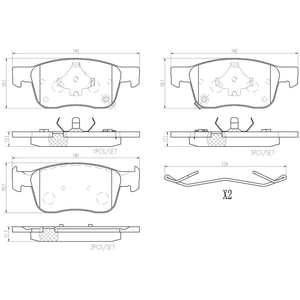 Balata Brembo P10076N - Mi Refacción