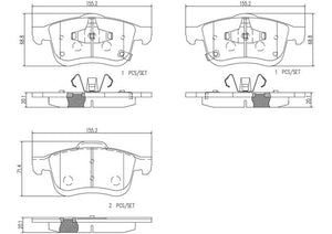 Balata Brembo P23167N