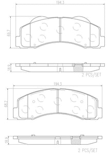 Balata Brembo P24166N