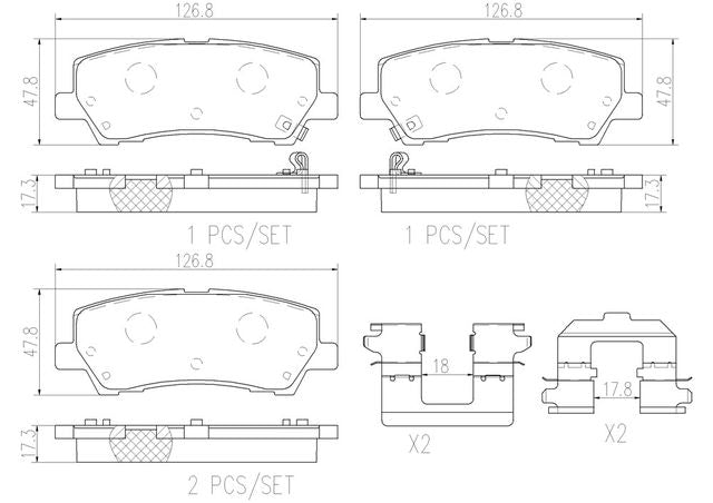 Balata Brembo P24205N - Mi Refacción