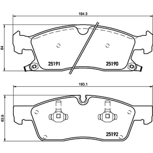 Balata Brembo P37015