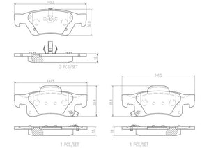 Balata Brembo P37016N