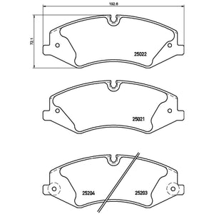 Balata Brembo P44022