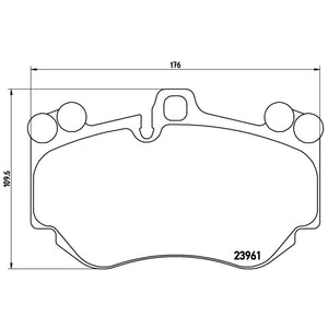 Balata Brembo P65016