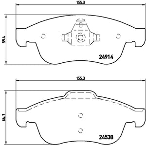 Balata Brembo P68050