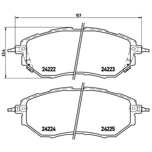 Balata Brembo P78017