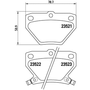 Balata Brembo P83052