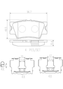 Balata Brembo P83089N