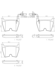 Balata Brembo P85078N