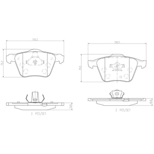 Balata Brembo P86018N