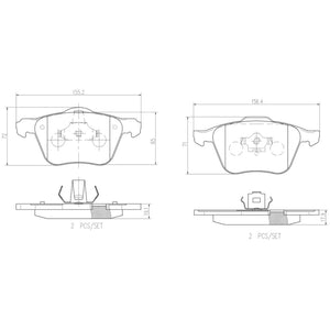 Balata Brembo P86022N