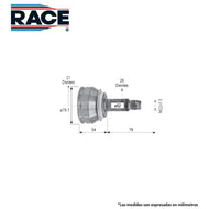 Junta Homocinética Race Rr-9571