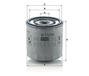 Filtro Aceite Mann-Filter W 712/95